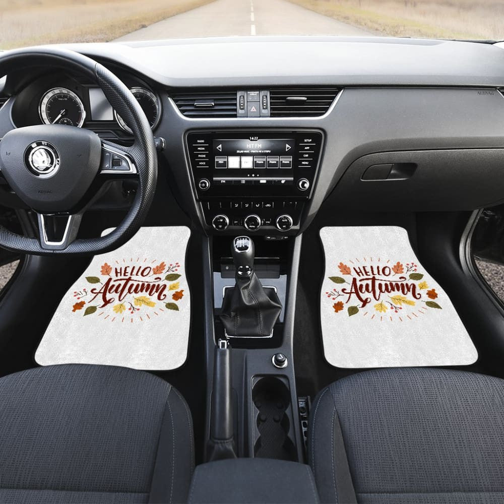 Hello Autumn Car Floor Mats Decoration