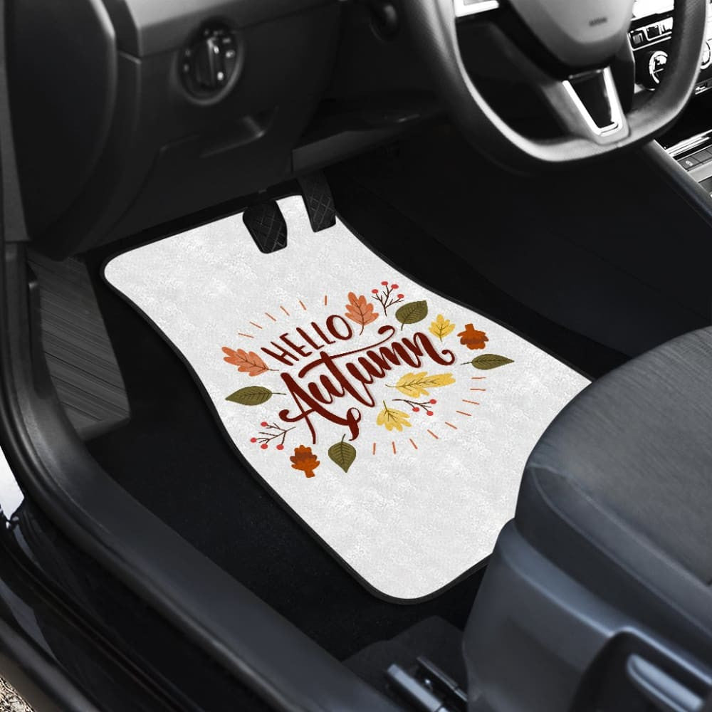 Hello Autumn Car Floor Mats Decoration