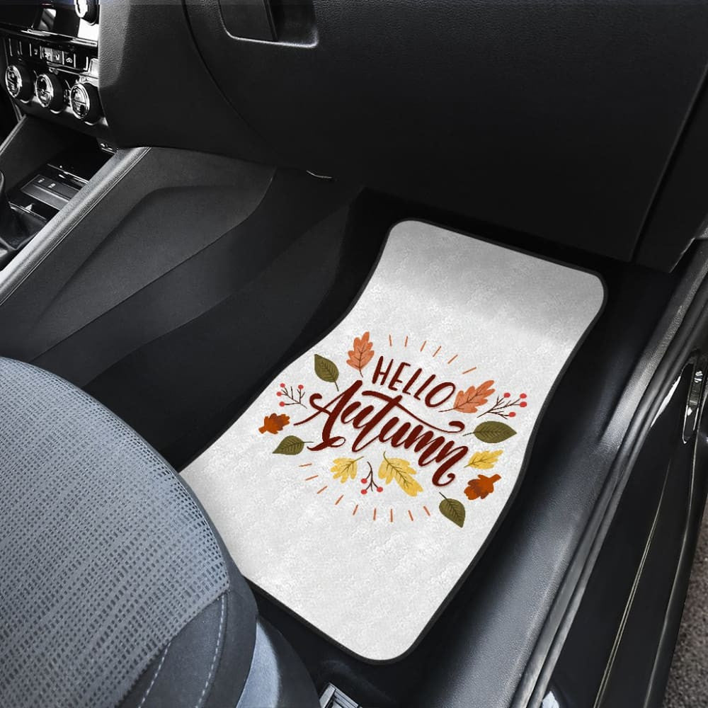 Hello Autumn Car Floor Mats Decoration