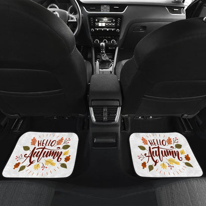 Hello Autumn Car Floor Mats Decoration