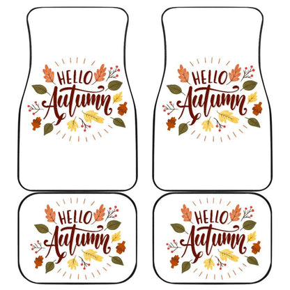 Hello Autumn Car Floor Mats Decoration