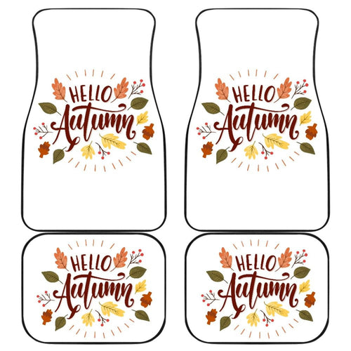 Hello Autumn Car Floor Mats Decoration