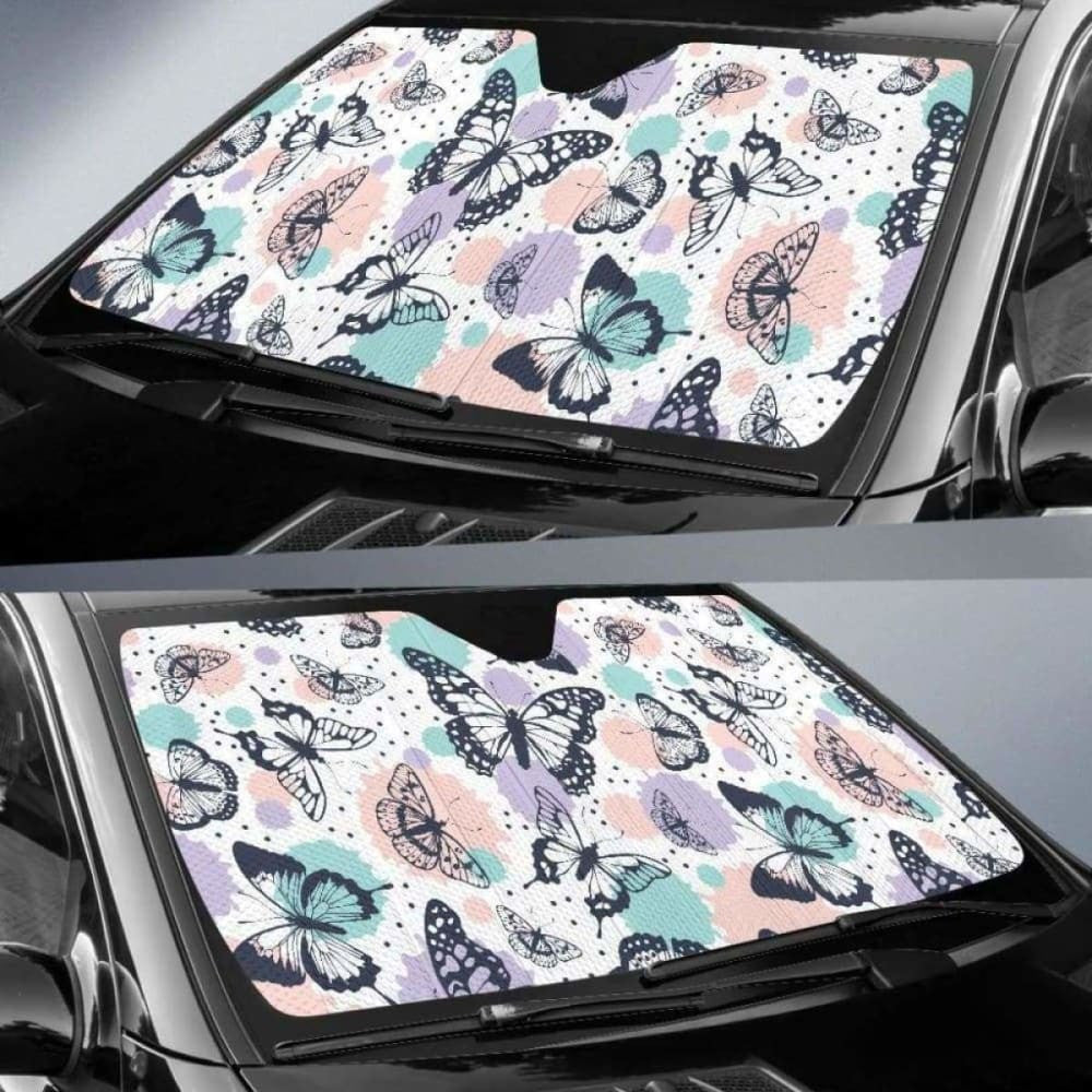 Butterfly Pattern Car Auto Sun Shades