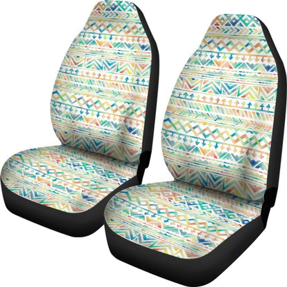 Aztec Colorful Watercolor Design Car Seat Covers
