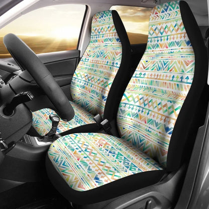 Aztec Colorful Watercolor Design Car Seat Covers