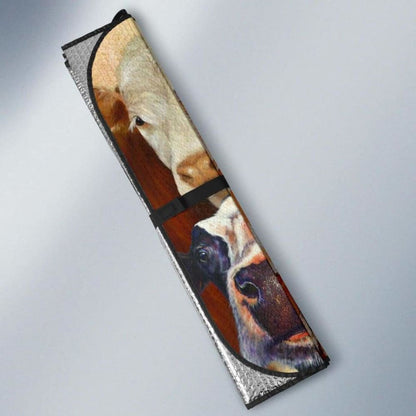 Auto Sun Shades - Cow