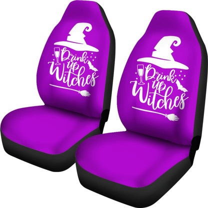 Drink Up Witches Halloween Car Seat Covers