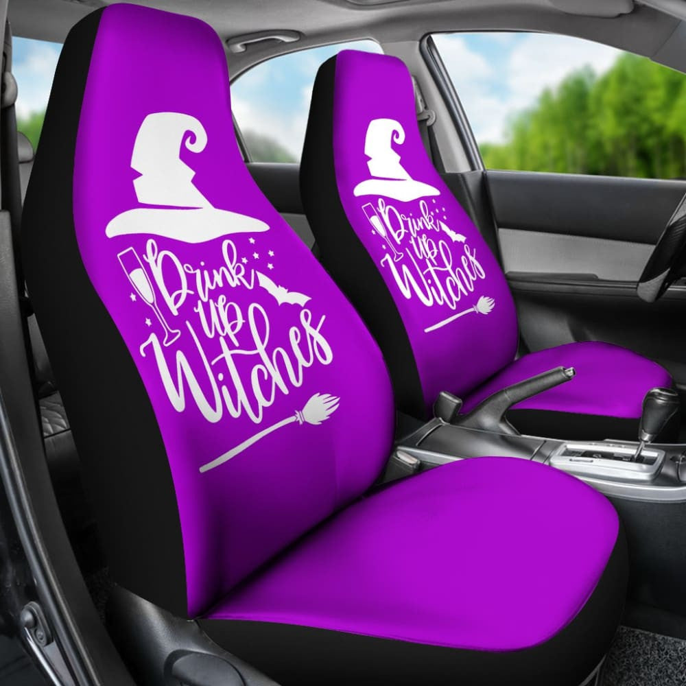 Drink Up Witches Halloween Car Seat Covers