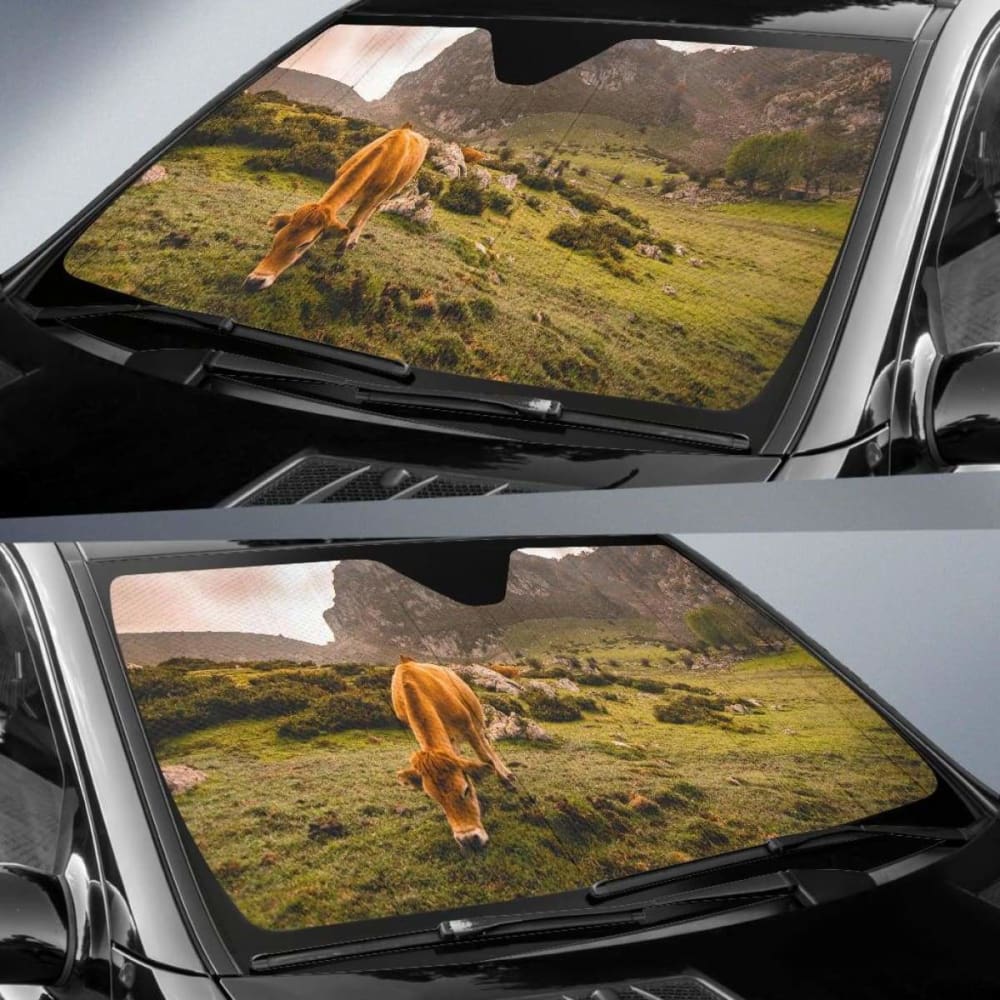 Auto Sun Shades  - Cow