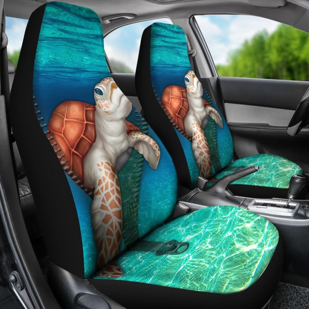 Turtle Car Seat Covers Turtle On A Zipper