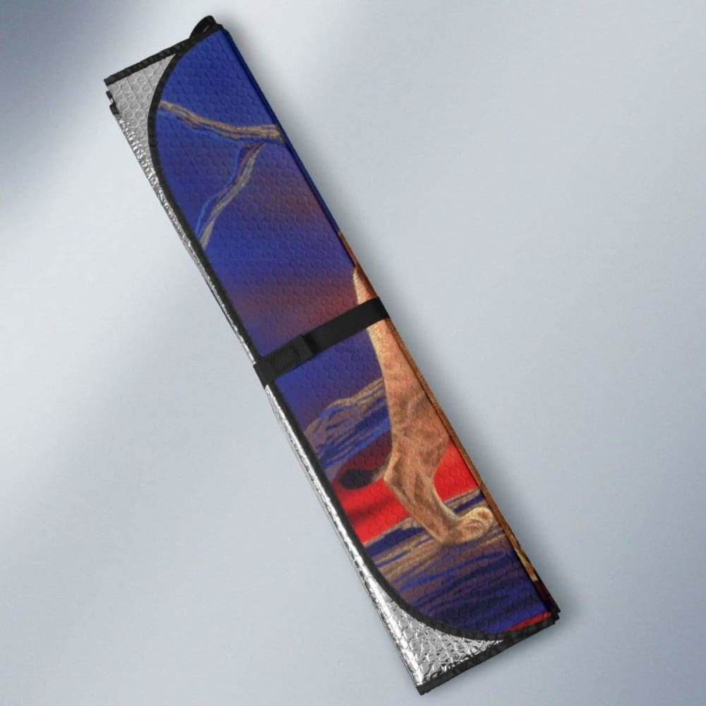 Car Sun Shades With Lion Family Print
