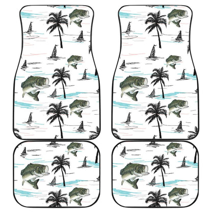 Largemouth Bass Fishing Patterns Car Floor Mats