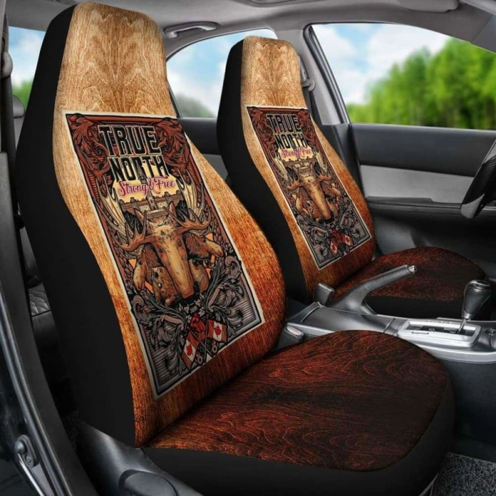Canada Car Seat Covers True North Strong And Free Poster