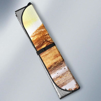 African Savanna African Elephants Zebras DeersK K Car Sun Shade