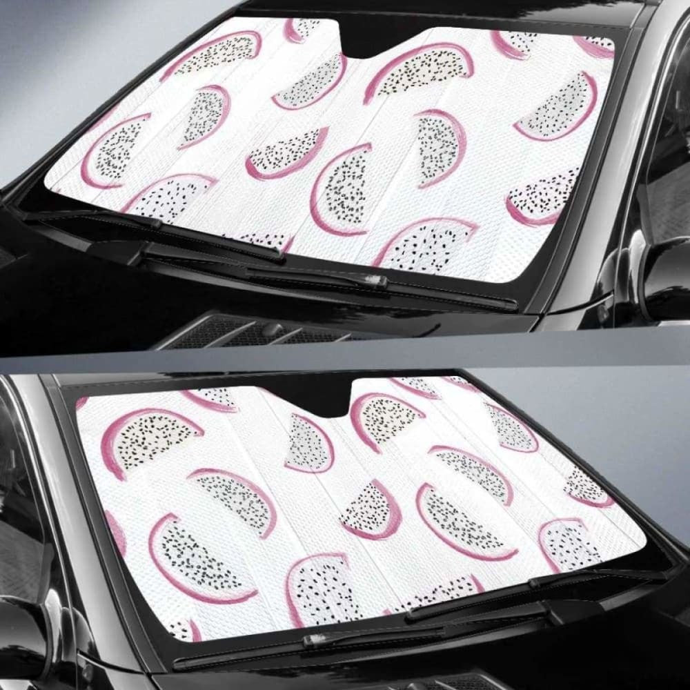 Dragon Fruit Pattern Car Auto Sun Shades