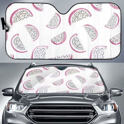 Dragon Fruit Pattern Car Auto Sun Shades