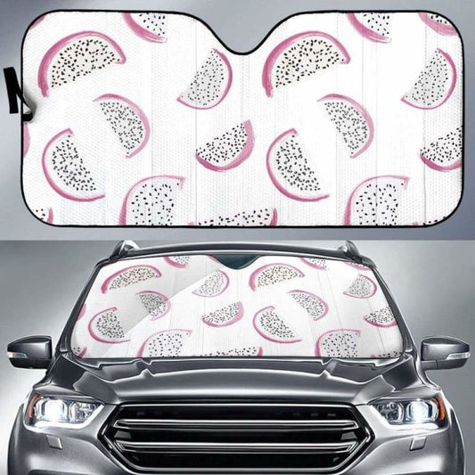 Dragon Fruit Pattern Car Auto Sun Shades