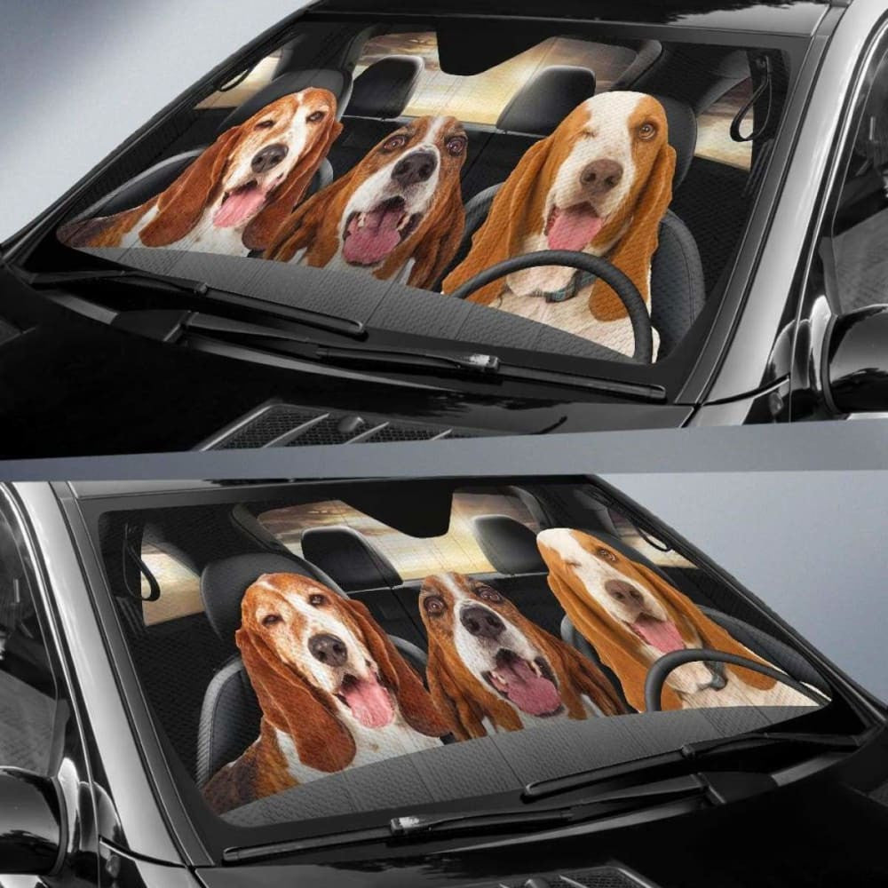 Basset Hound Dog Auto Sun Shade Car Sun Visor