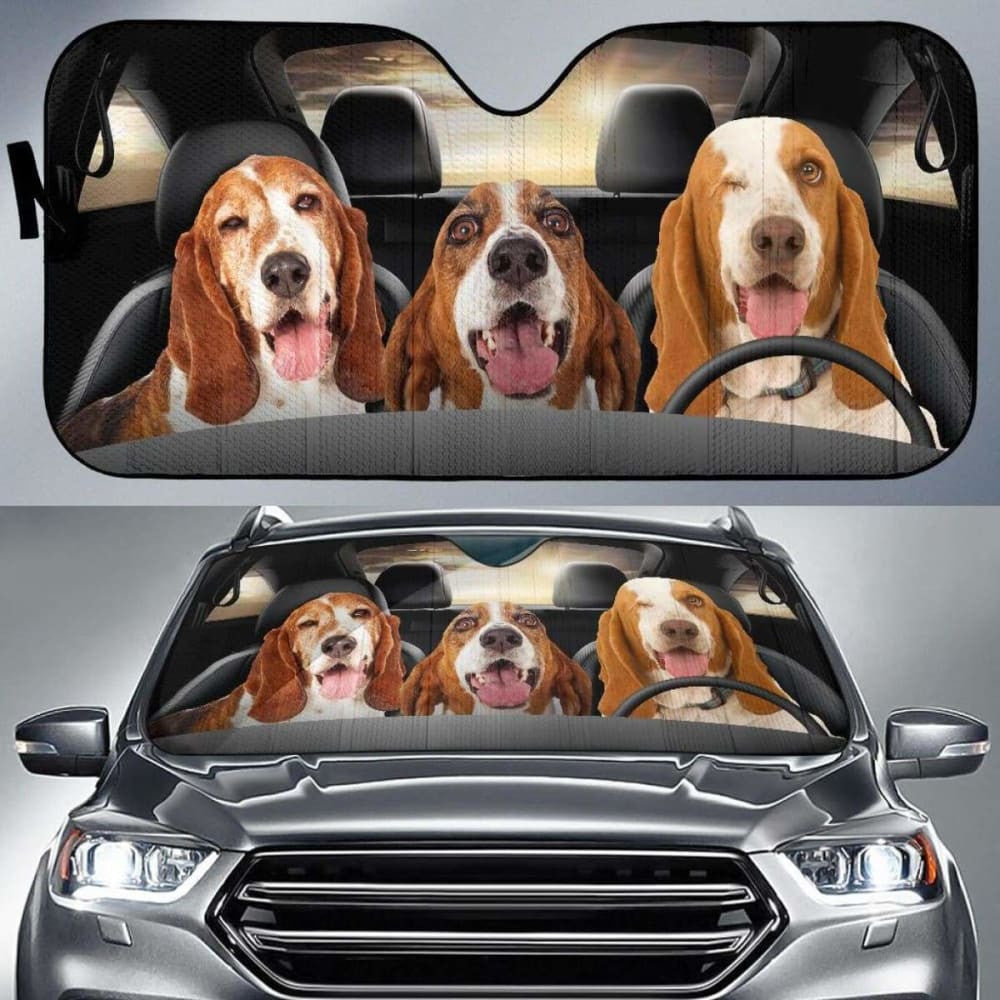Basset Hound Dog Auto Sun Shade Car Sun Visor