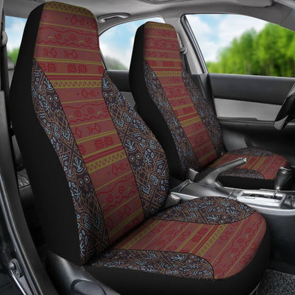 Boho Aztec Brown Blue Car Seat Covers