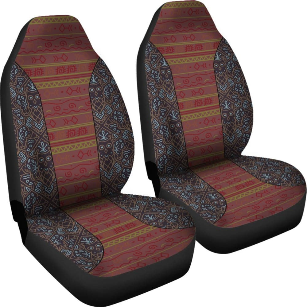 Boho Aztec Brown Blue Car Seat Covers