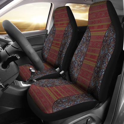 Boho Aztec Brown Blue Car Seat Covers