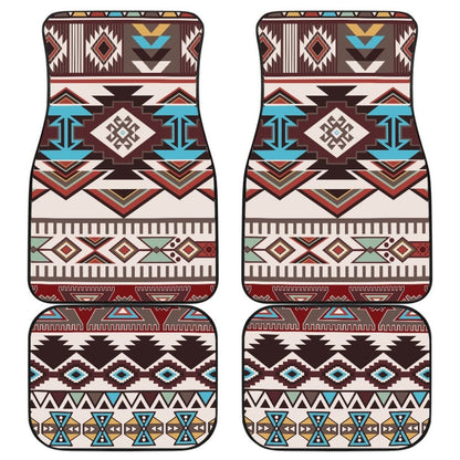 Brown Boho Aztec Car Floor Mats