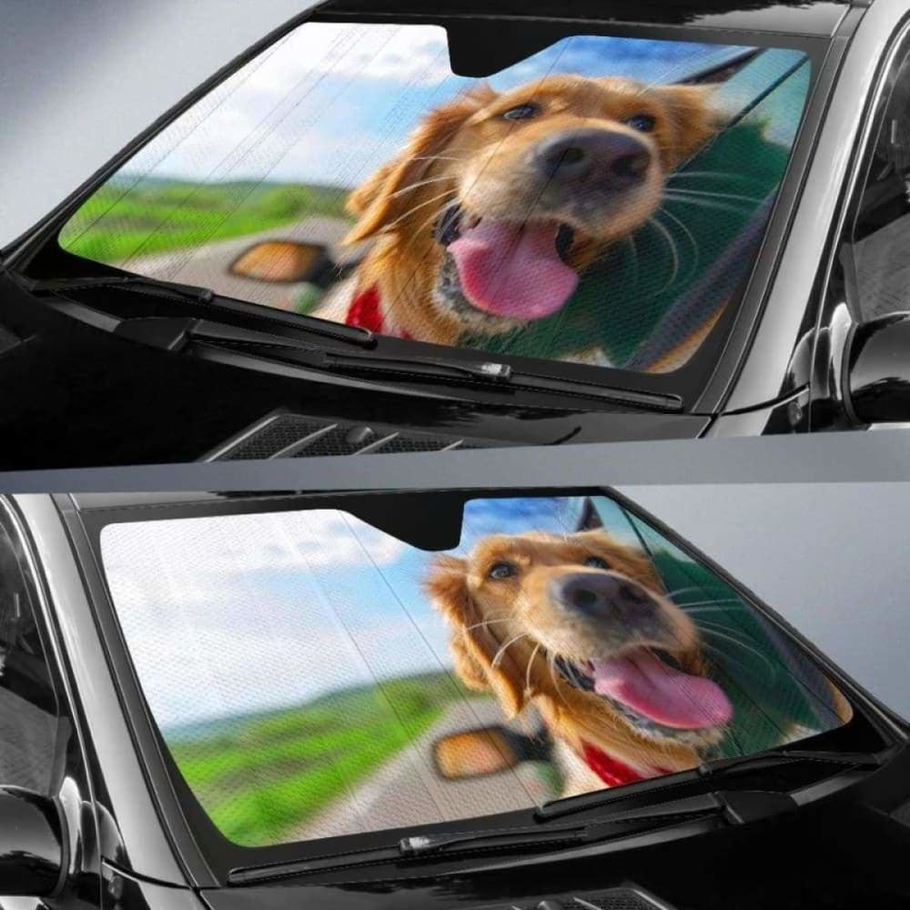Golden Retriever Car Sun Shades