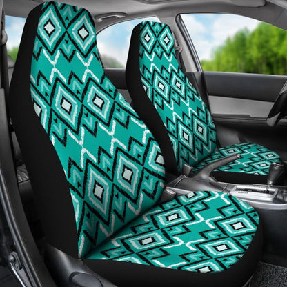 Teal Aztec Car Seat Covers