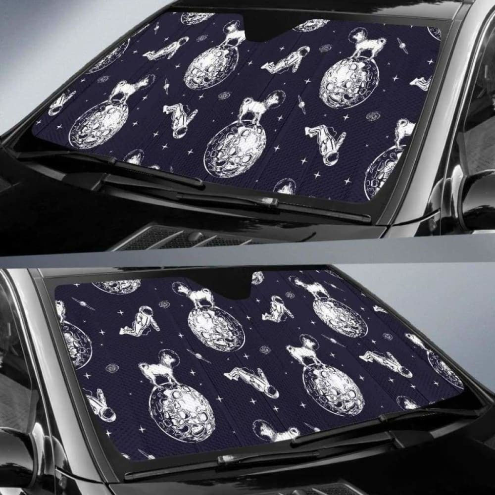 Chihuahua Space Helmet Astronaut Pattern Car Auto Sun Shades