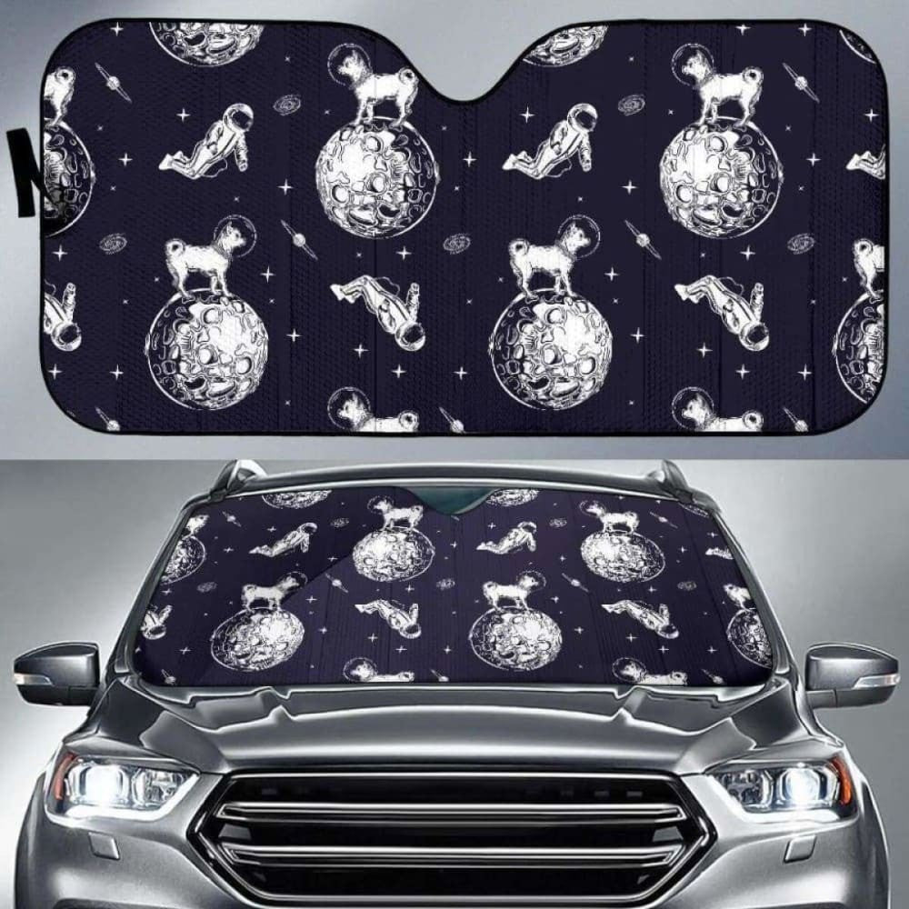Chihuahua Space Helmet Astronaut Pattern Car Auto Sun Shades