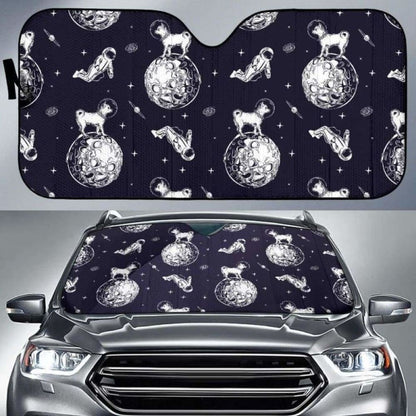 Chihuahua Space Helmet Astronaut Pattern Car Auto Sun Shades
