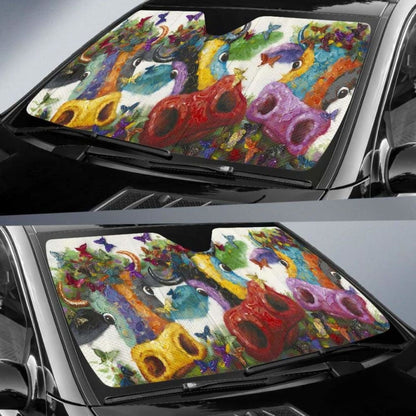 Auto Sun Shades - Cow