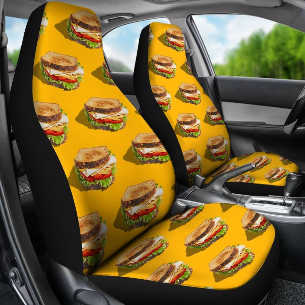 Cute Sandwich Pattern Car Seat Covers
