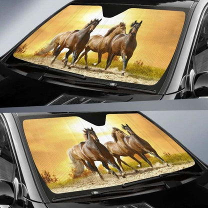 Horse Car Auto Sun Shade