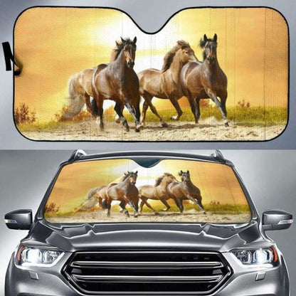 Horse Car Auto Sun Shade