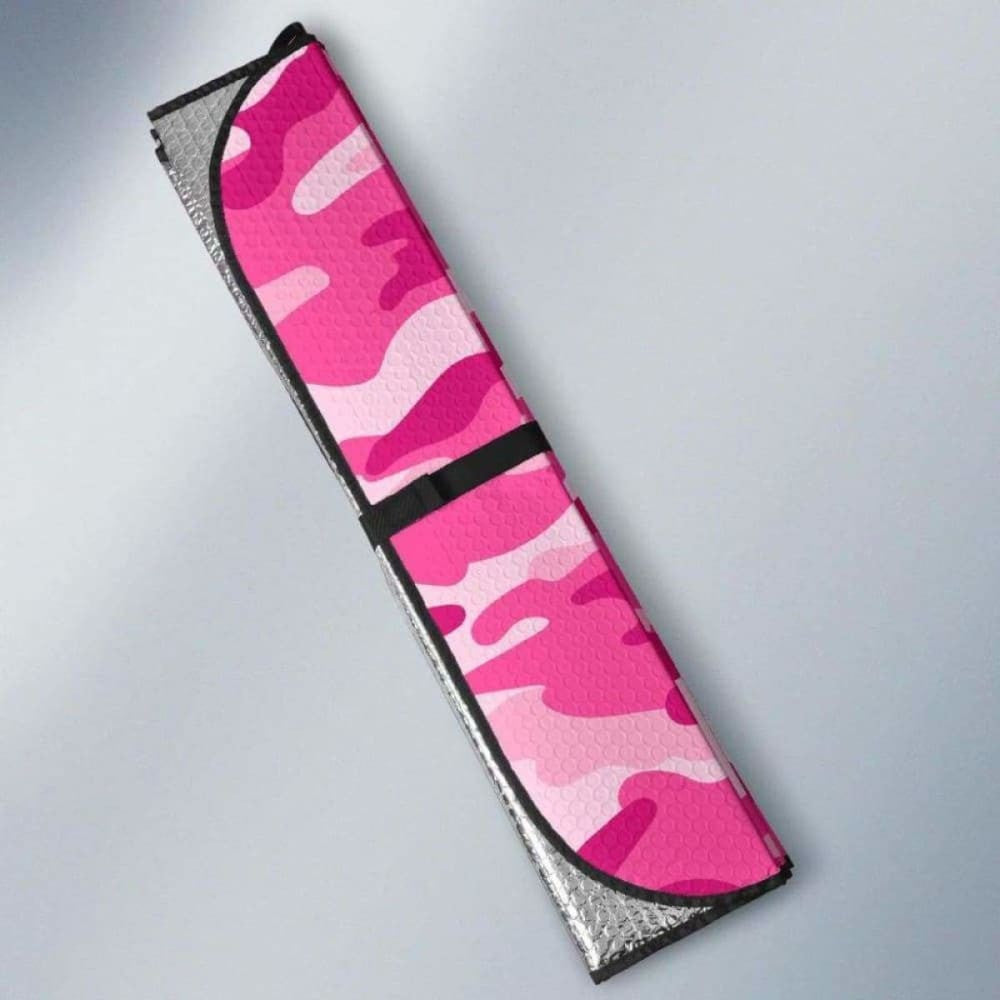 Pink Camouflage Car Sun Shades