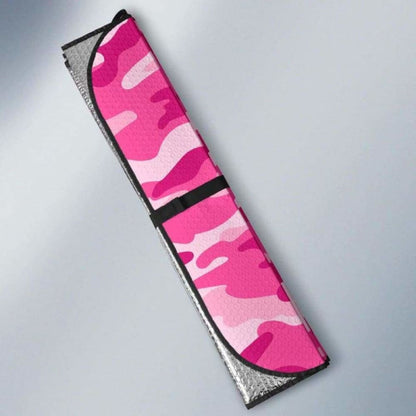 Pink Camouflage Car Sun Shades