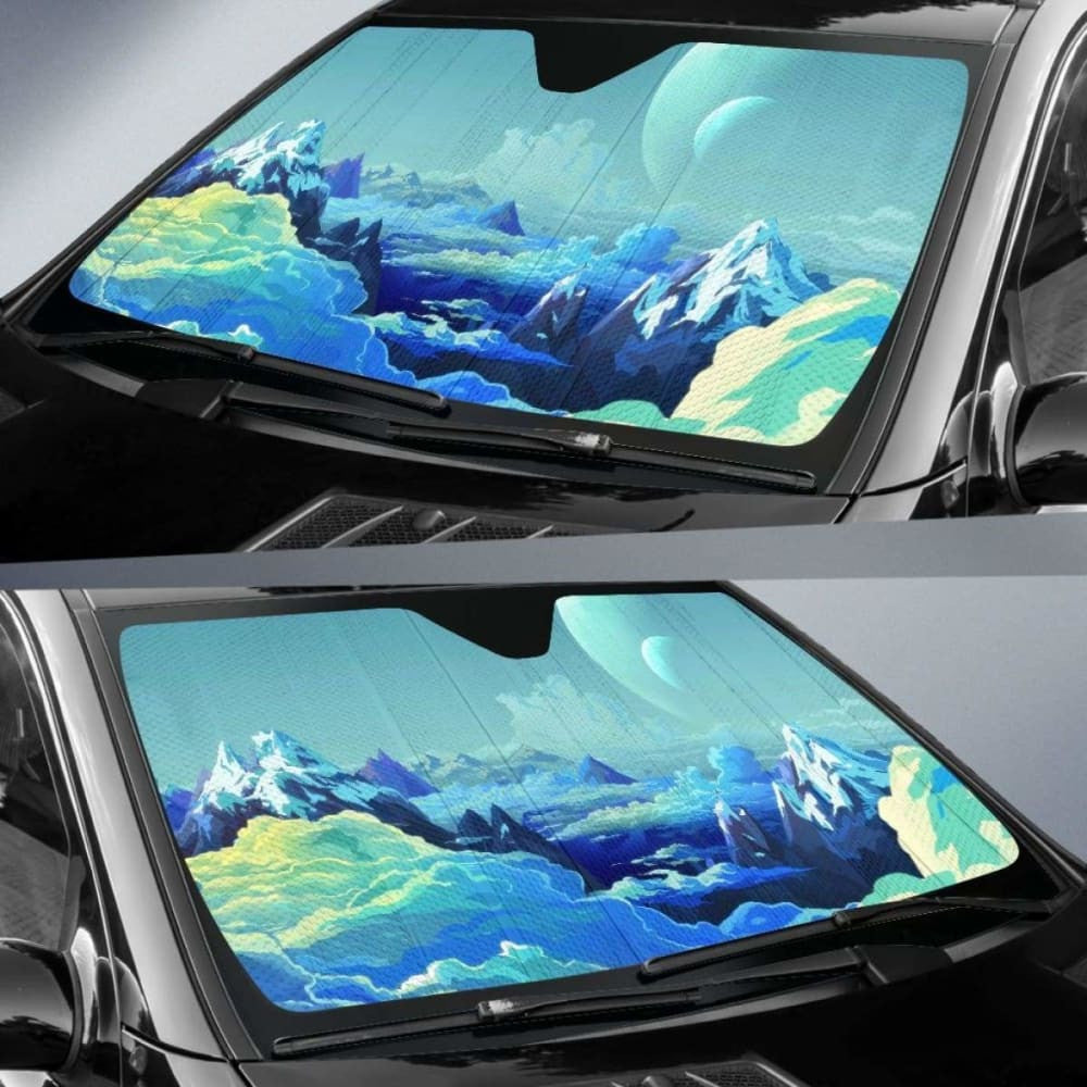 Fantasy Landscape With Giant Moons Sun Shade amazing best gift ideas