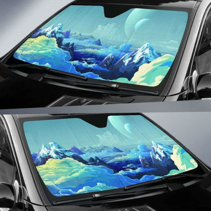 Fantasy Landscape With Giant Moons Sun Shade amazing best gift ideas