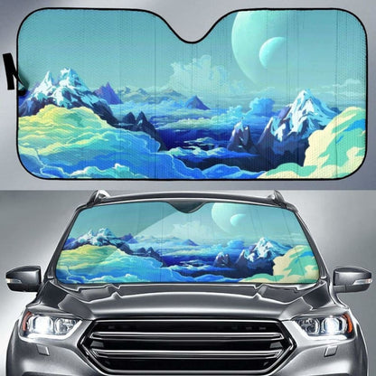 Fantasy Landscape With Giant Moons Sun Shade amazing best gift ideas