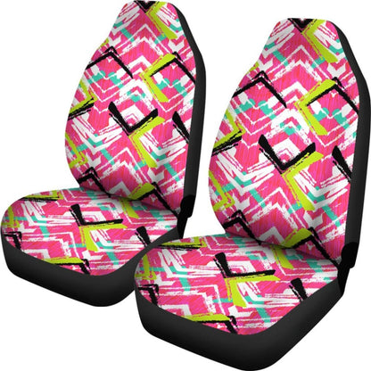 Pink Aztec Design Car Seat Covers