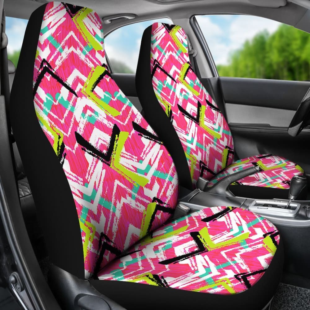 Pink Aztec Design Car Seat Covers