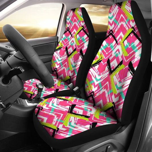 Pink Aztec Design Car Seat Covers
