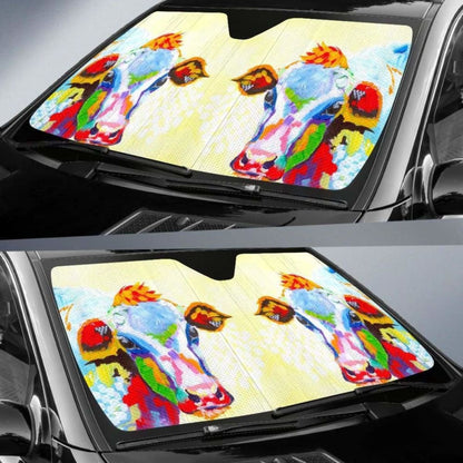 Auto Sun Shades - Cow