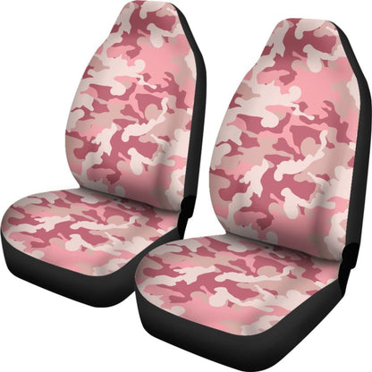 Blush Pink And Rose Camouflage Car Seat Covers Set Camo Seat Protectors