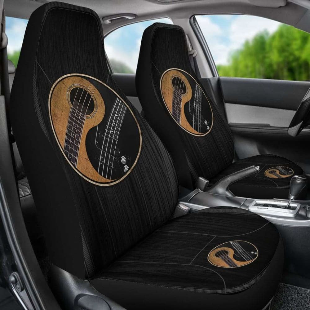 Yin Yang Bass Guitar - Car Seat Cover