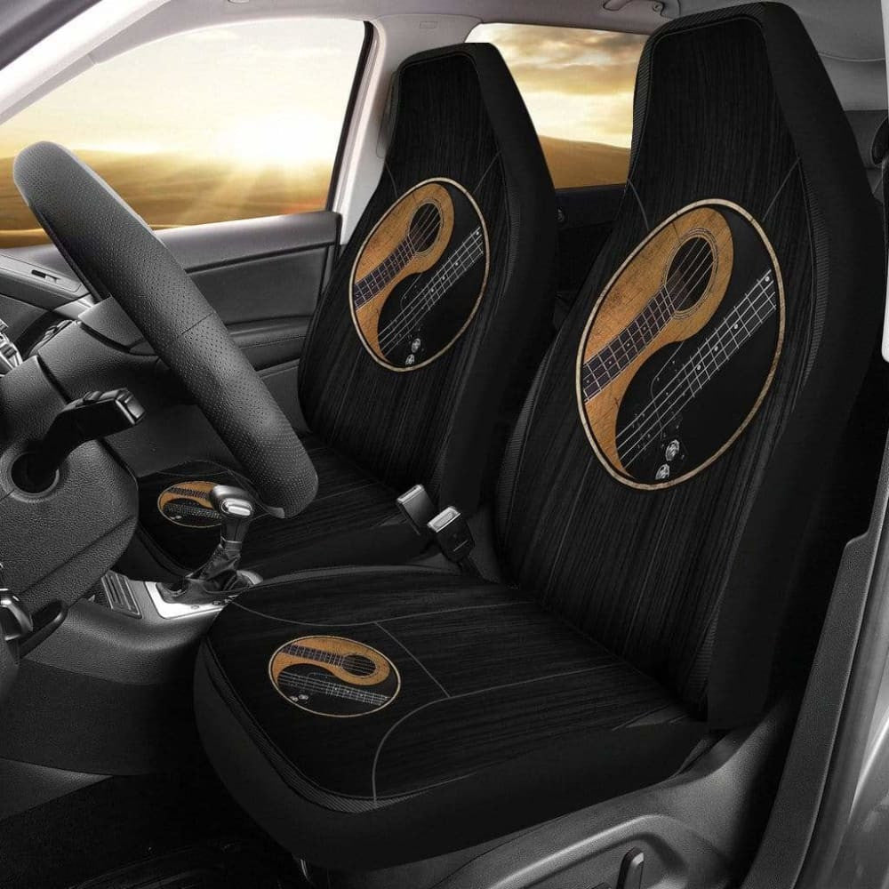 Yin Yang Bass Guitar - Car Seat Cover