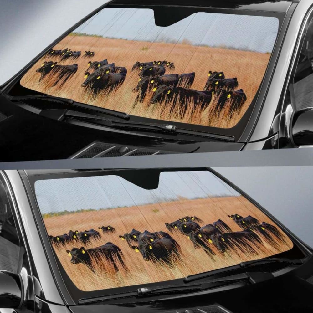 Auto Sun Shades - Cow