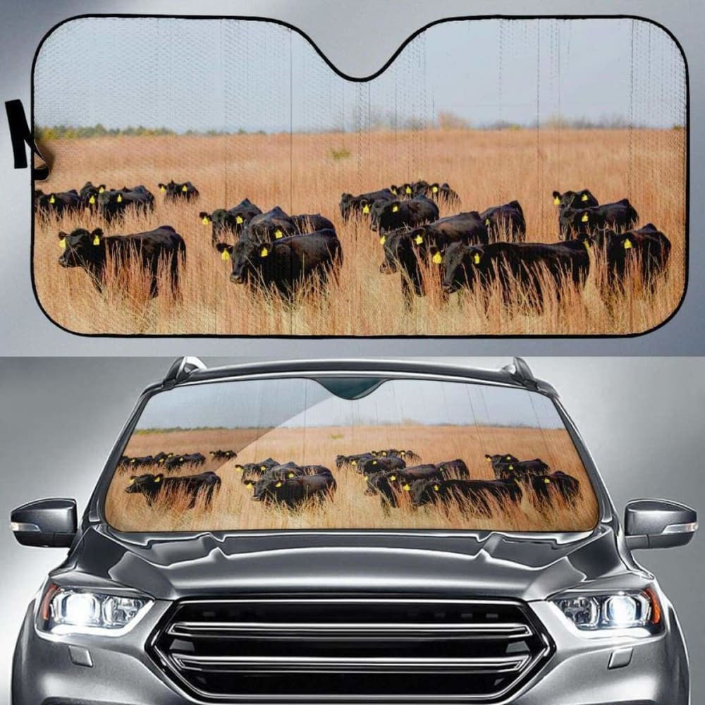 Auto Sun Shades - Cow